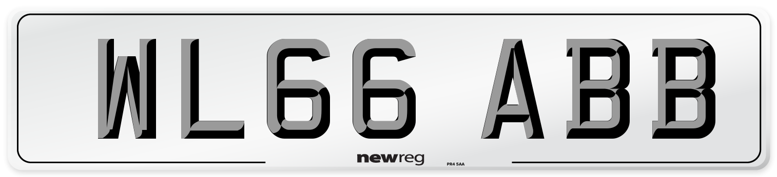 WL66 ABB Number Plate from New Reg